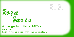 roza haris business card